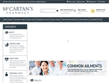 Tablet Screenshot of mccartans.ie